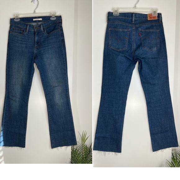 Levi's Denim - LEVI’S crop slimming boot denim blue jeans